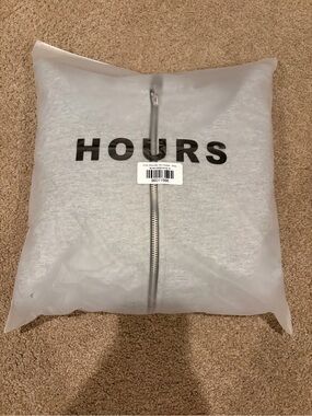 HOURS Men's Zip-Up Sweater - Light Gray